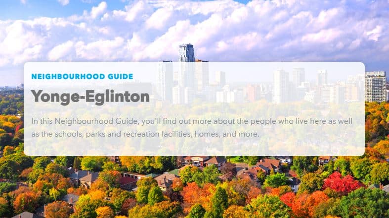 Best Neighbourhoods in Toronto Yonge Eglinton
